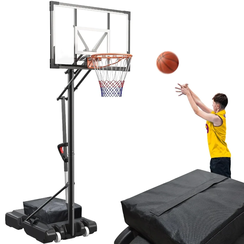 44" Portable Basketball Hoop & Goal Outdoor 4.9-10 ft. Height Adjustable for Kids/Teens/Adults, HDPE Backboard Material
44" Portable Basketball Hoop & Goal Outdoor 4.9-10 ft. Height Adjustable for Kids/Teens/Adults, HDPE Backboard Material