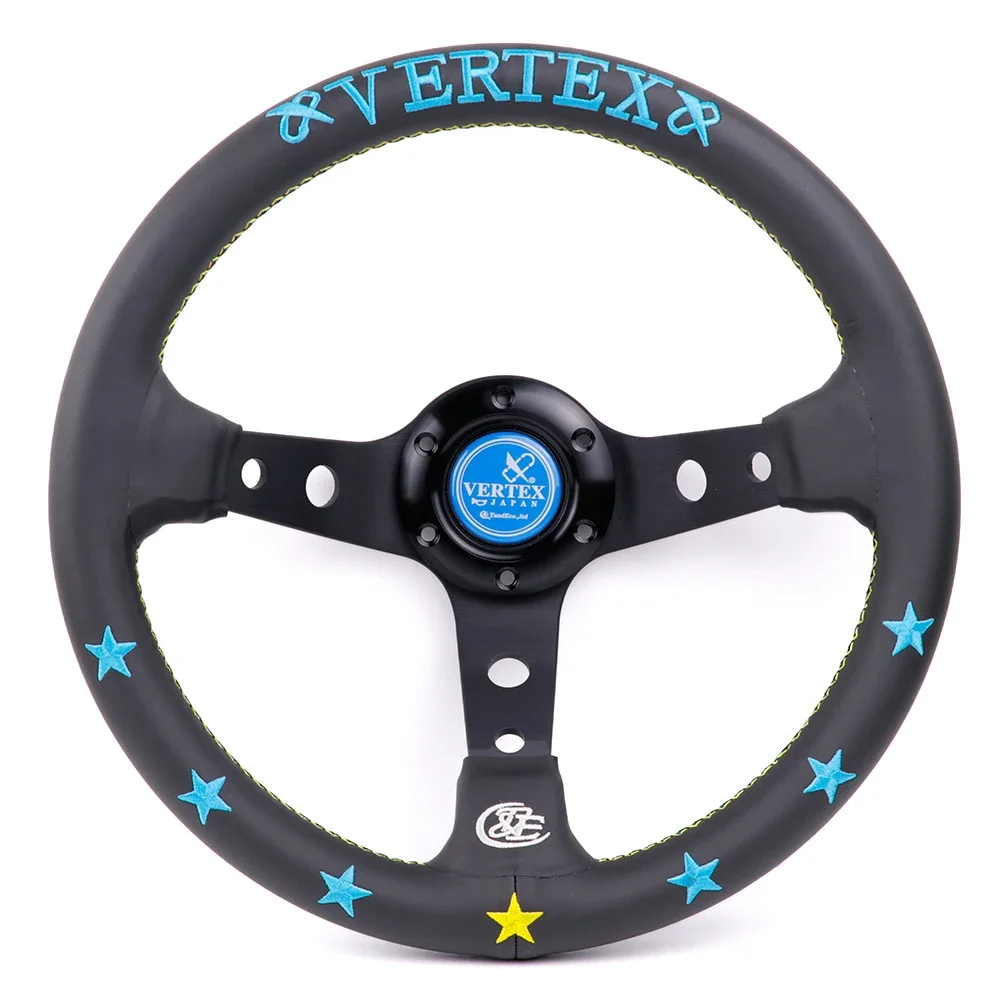 Vertex 13inch Embroidery Genuine Leather Sport Steering Wheel for MOMO OMP NRG SPARCO HKB hub
Vertex 13inch Embroidery Genuine Leather Sport Steering Wheel for MOMO OMP NRG SPARCO HKB hub