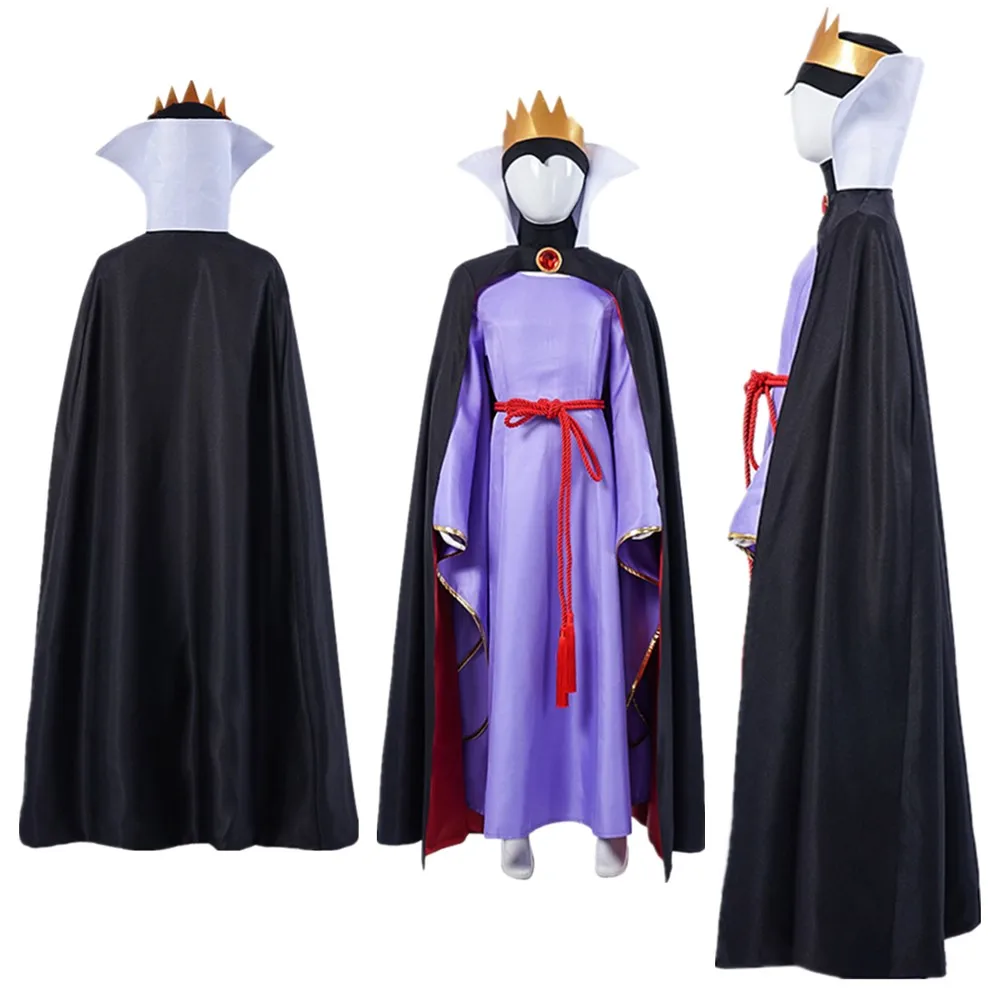 Children Evil Queen Cosplay Costume Cloak Crown Girls Stage Dress Movie Snow Roleplay Clothing Outfits Halloween Party Kids Suit
Children Evil Queen Cosplay Costume Cloak Crown Girls Stage Dress Movie Snow Roleplay Clothing Outfits Halloween Party Kids Suit