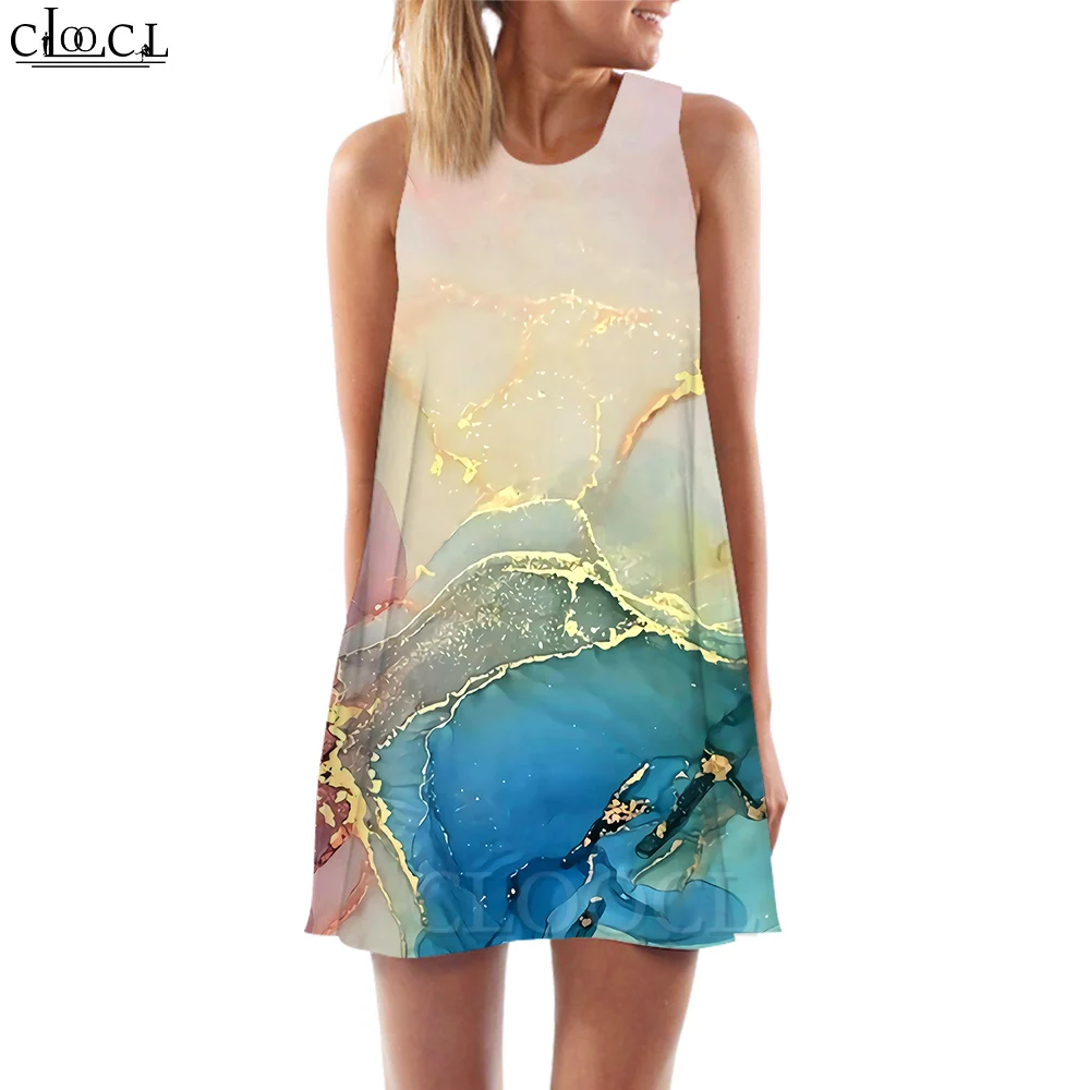 CLOOCL New Fashion Women Tank Dress Flowery Graphics 3D Printed Loose Waist Sleeveless Summer Dress Beach Style
CLOOCL New Fashion Women Tank Dress Flowery Graphics 3D Printed Loose Waist Sleeveless Summer Dress Beach Style