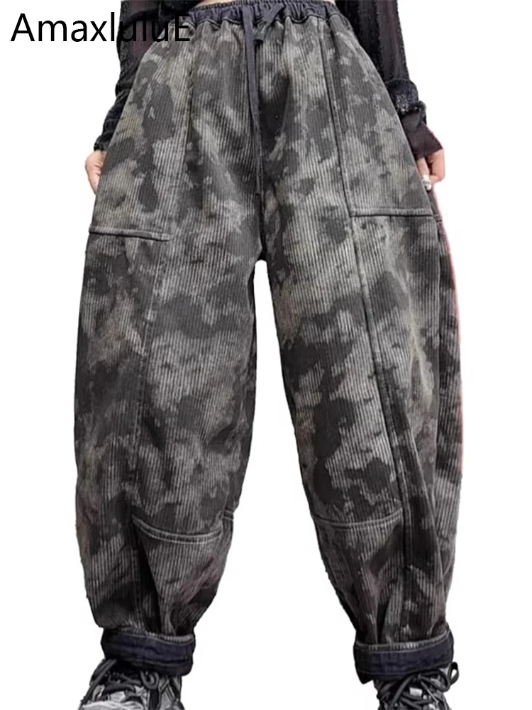 Amax luluE Winter Fashion Fur Jeans Women Loose Vintage Camouflage Denim Pants Ladies Casual Classic Thicken Warm Harem Trousers
Amax luluE Winter Fashion Fur Jeans Women Loose Vintage Camouflage Denim Pants Ladies Casual Classic Thicken Warm Harem Trousers