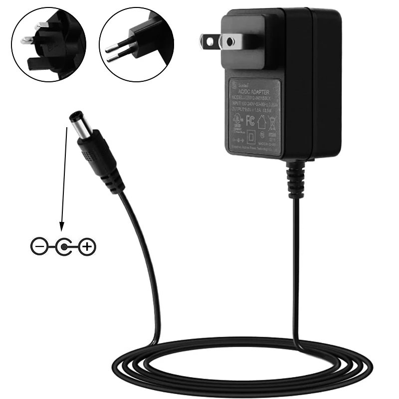 9V 1.5A For 9V LED Light,Radio,Speakers,Pump,Router,Radio CD Player,Portable Fan,Breast Pump,Counter Lighting,Trash Can and More
9V 1.5A For 9V LED Light,Radio,Speakers,Pump,Router,Radio CD Player,Portable Fan,Breast Pump,Counter Lighting,Trash Can and More