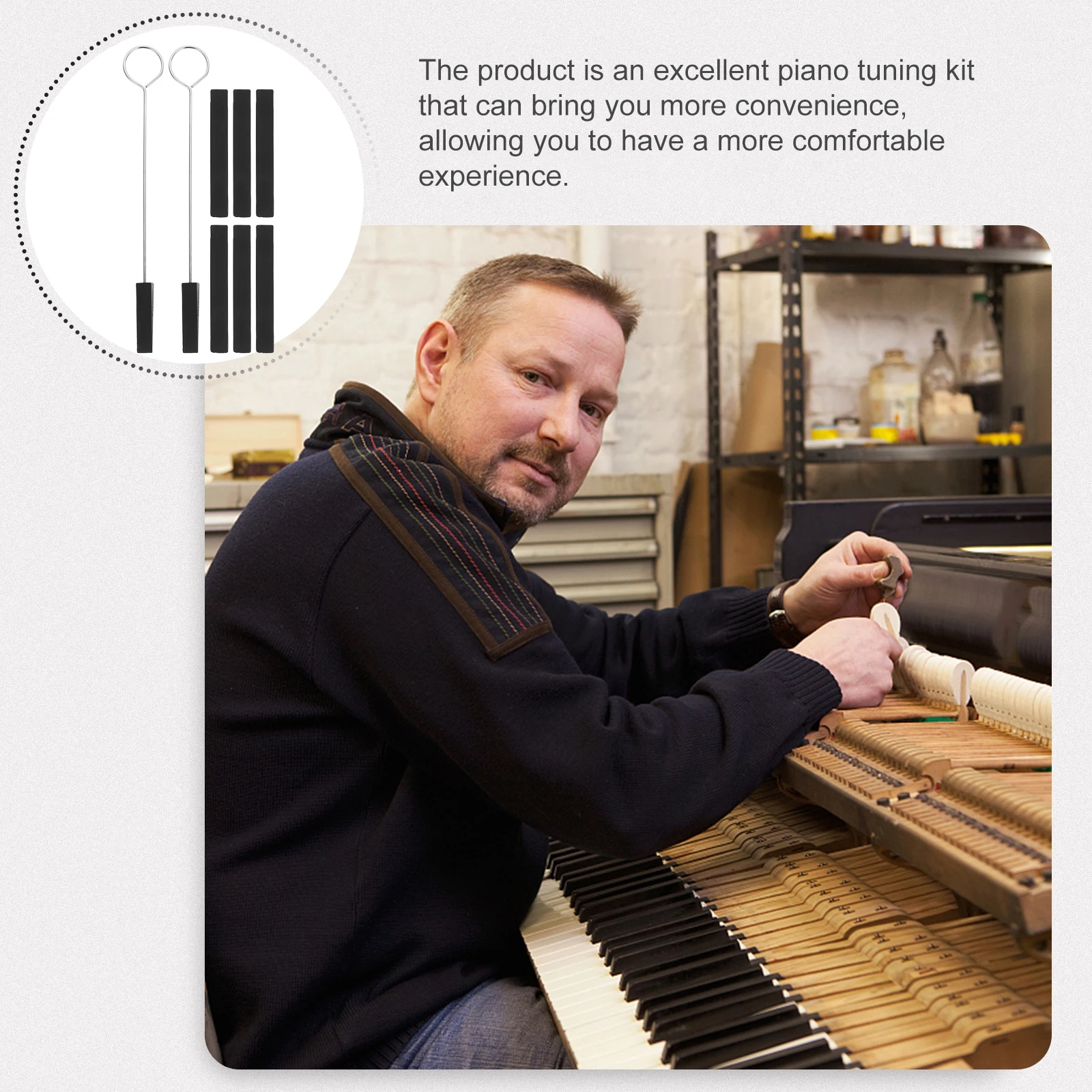 Tuning Tool Key Professional Piano Maintenance Kit Tuner Hammer Music Accessories Wrench
Tuning Tool Key Professional Piano Maintenance Kit Tuner Hammer Music Accessories Wrench