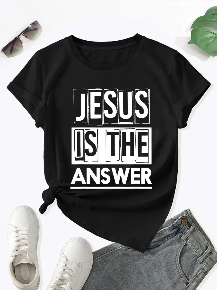Новинка 2024, женская удобная футболка Jesuuss Is A Christian Way с надписью, в стиле ретро, с круглым вырезом и коротким рукавом
Новинка 2024, женская удобная футболка Jesuuss Is A Christian Way с надписью, в стиле ретро, с круглым вырезом и коротким рукавом