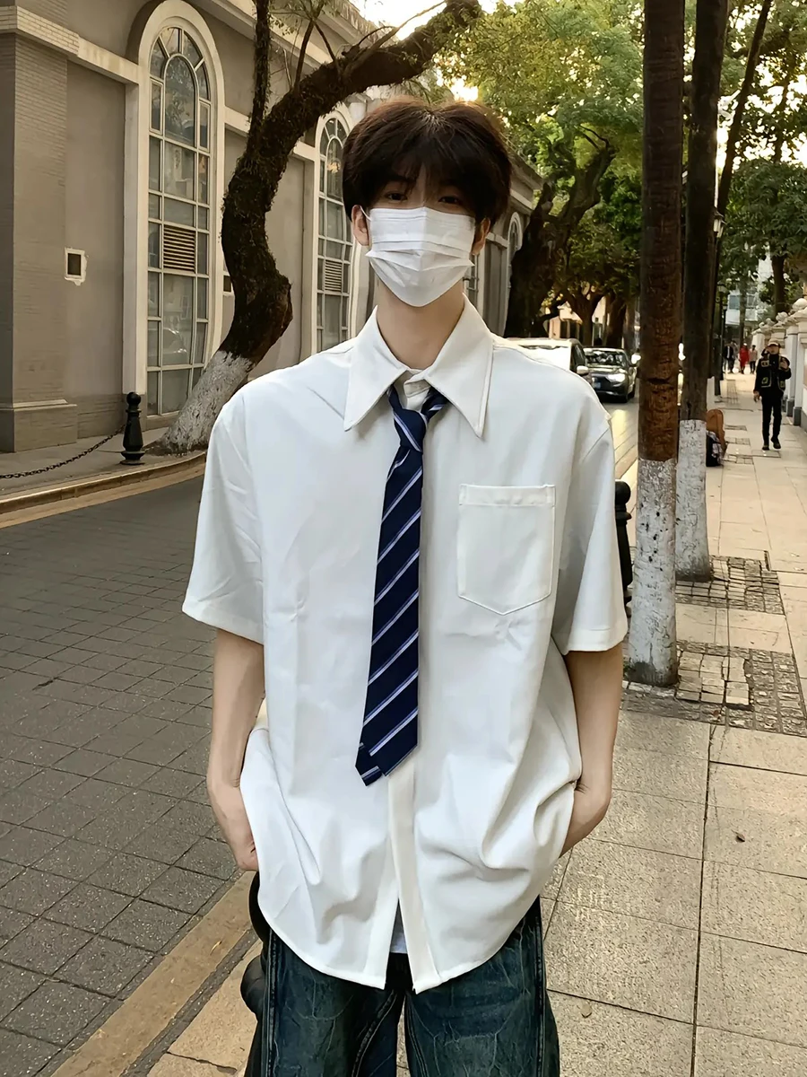 White Ice Silk Thin ort Sve Men's irt Summer College Sle Cool Haome f Sve irt Premium Feeling Five Inch S...
White Ice Silk Thin ort Sve Men's irt Summer College Sle Cool Haome f Sve irt Premium Feeling Five Inch S...