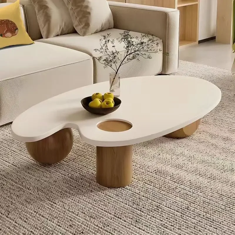 Nordic solid wood cream small coffee table - living room dining table unique creative home furniture
Nordic solid wood cream small coffee table - living room dining table unique creative home furniture