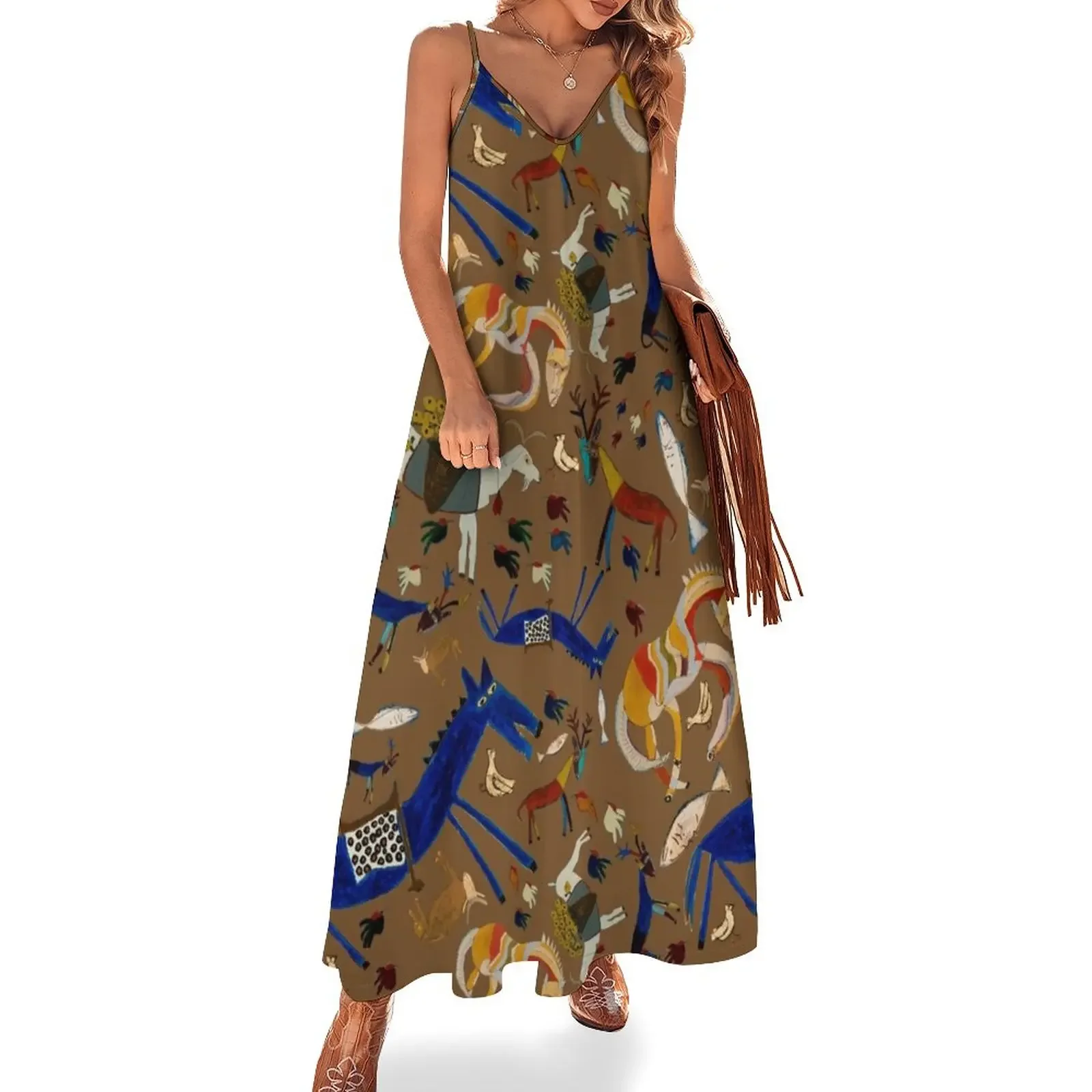 Wild Folk Menagerie - Fawn Sleeveless Dress Long veiled dresses womens clothing dresses for womens
Wild Folk Menagerie - Fawn Sleeveless Dress Long veiled dresses womens clothing dresses for womens