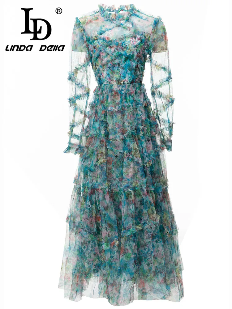 LD LINDA DELLA Summer New Style elegant luxury Dress Women Round Neck Splice Print Cascading Ruffle Lace High Waist party Dresse
LD LINDA DELLA Summer New Style elegant luxury Dress Women Round Neck Splice Print Cascading Ruffle Lace High Waist party Dresse
