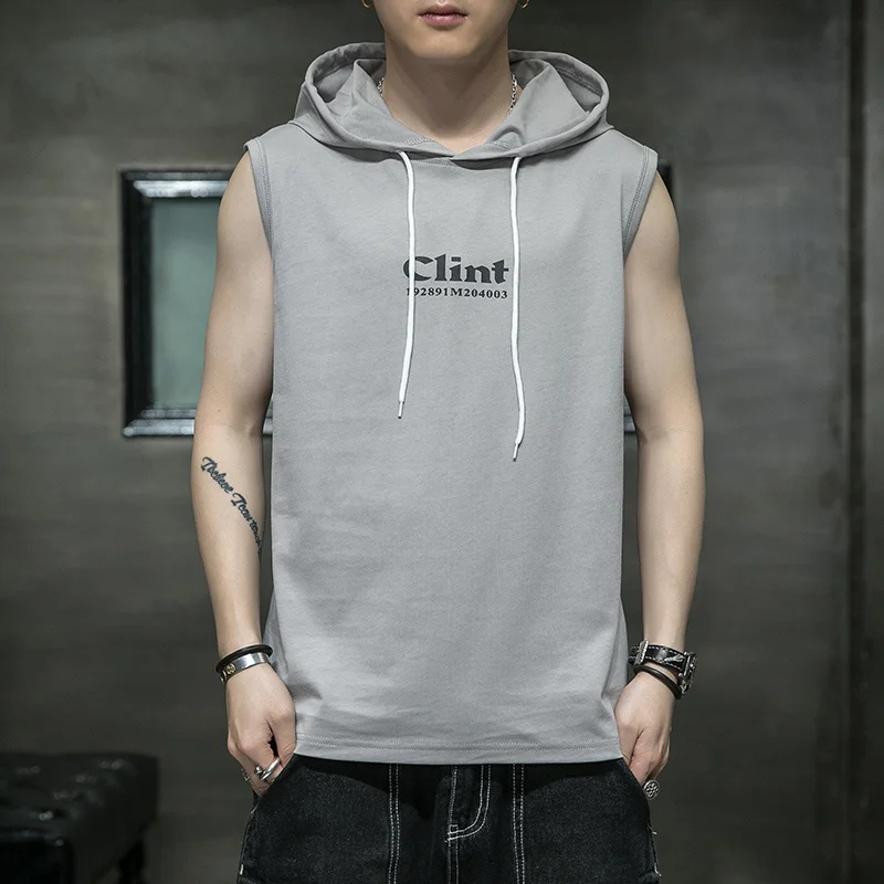High-Quality 2023 Summer Men's Cotton Sleeveless Hooded Vest Loose T-Shirts Gym Outdoor Sportswear Tees Youth Punk Tops Clothing
High-Quality 2023 Summer Men's Cotton Sleeveless Hooded Vest Loose T-Shirts Gym Outdoor Sportswear Tees Youth Punk Tops Clothing