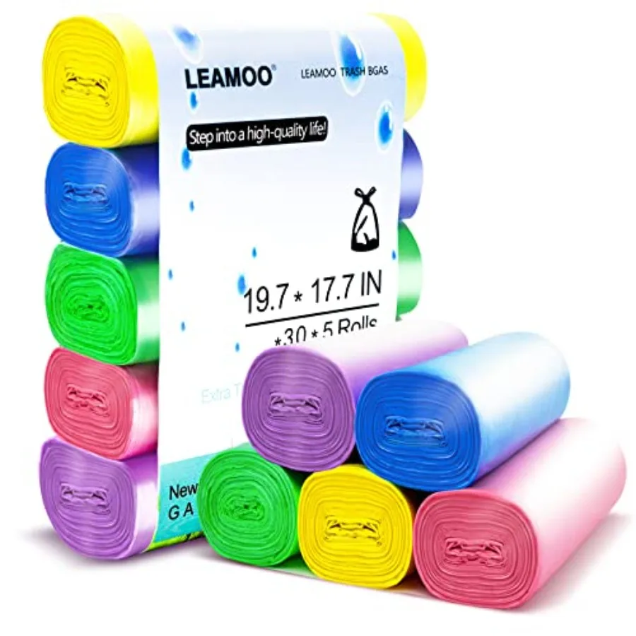 2 to 2.6 Gallon Multicolor Trash Bags, Small Garbage Bag, 150 Count
2 to 2.6 Gallon Multicolor Trash Bags, Small Garbage Bag, 150 Count
