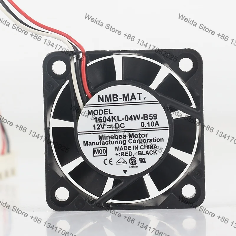 4CM Original NMB DC 12V 0.10A 4010 High air volume 40X40X10MM dual ball mute 3-wire 1604KL-04W-B59 cooling fan
4CM Original NMB DC 12V 0.10A 4010 High air volume 40X40X10MM dual ball mute 3-wire 1604KL-04W-B59 cooling fan