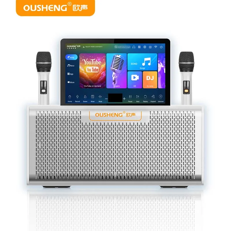 Professional All-in-One Smart Android System Home Karaoke Machine With 2 Wireless Microphones For Singing
Professional All-in-One Smart Android System Home Karaoke Machine With 2 Wireless Microphones For Singing