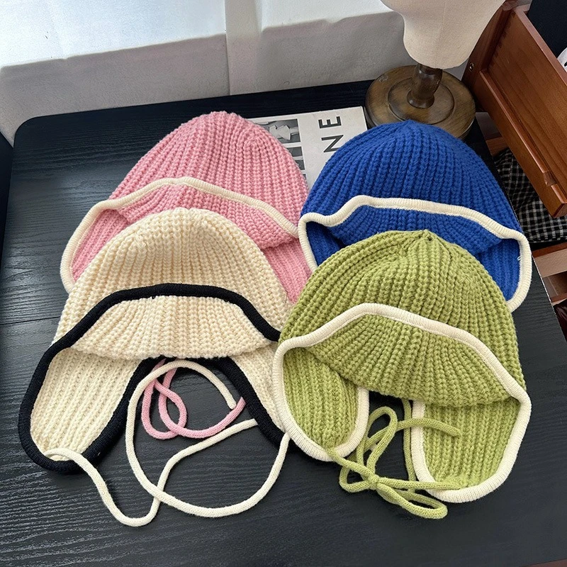 Korea 2025 Autumn and Winter New Handmade Knitted Wool Bomber Hat Thermal Ear Protection Headgear Strap Lei Feng Beanie Hat
Korea 2025 Autumn and Winter New Handmade Knitted Wool Bomber Hat Thermal Ear Protection Headgear Strap Lei Feng Beanie Hat