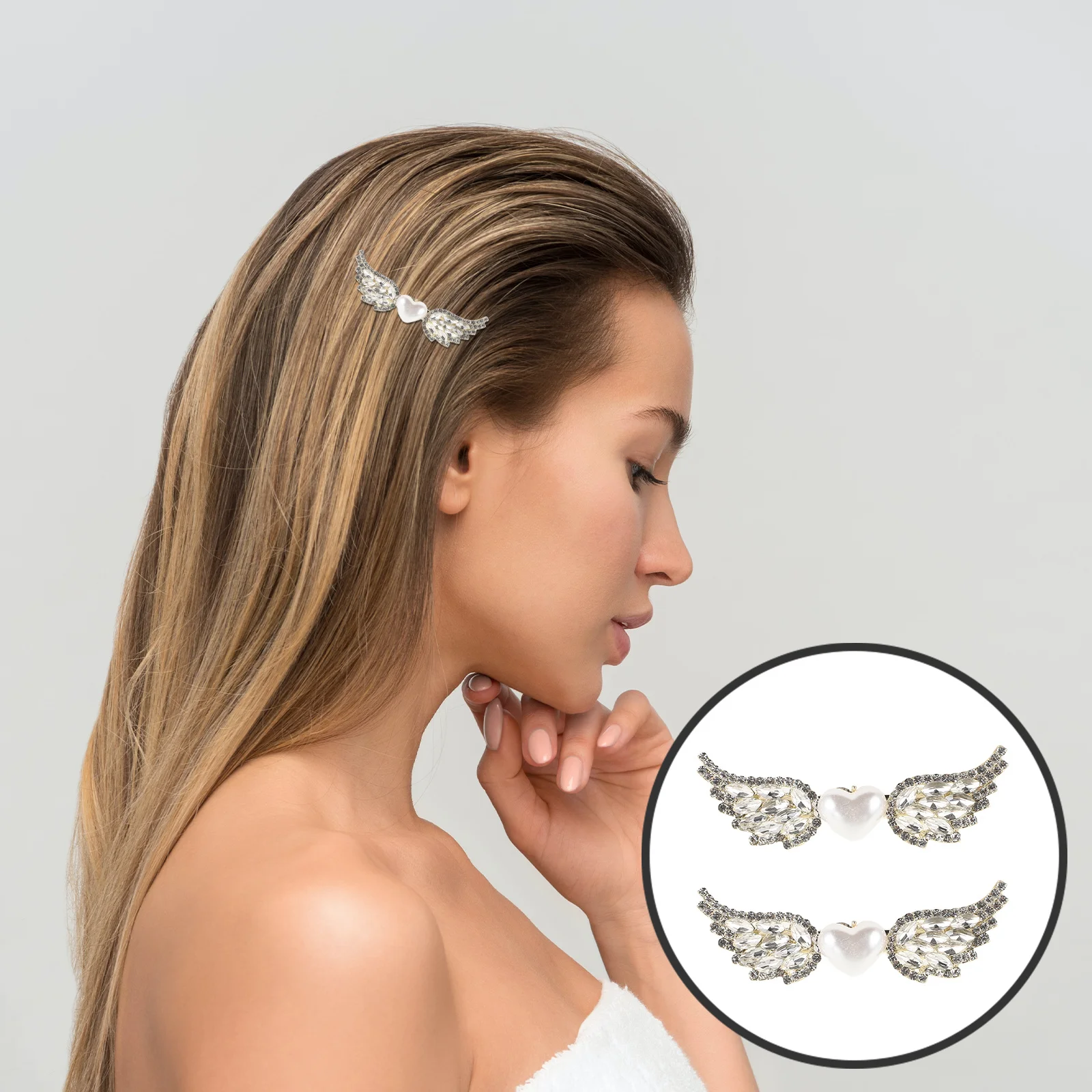 2Pcs Pearl Heart Hair Clip Hairpin Rhinestone Hair Jewelry Party Daily Wear Hairpin Heart Barrettes
2Pcs Pearl Heart Hair Clip Hairpin Rhinestone Hair Jewelry Party Daily Wear Hairpin Heart Barrettes