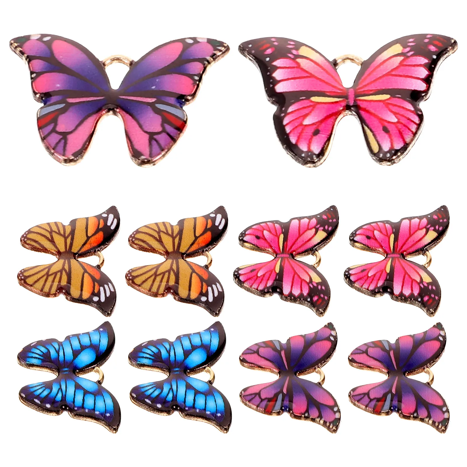 20pcs Colored Butterfly Accessories Zinc Alloy Pendant DIY Jewelry Making Supplies Craft Charms Blue Yellow Purple Pink
20pcs Colored Butterfly Accessories Zinc Alloy Pendant DIY Jewelry Making Supplies Craft Charms Blue Yellow Purple Pink