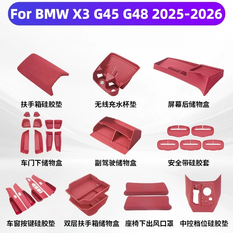 For BMW X3 G45 G48 2025+ Central Control Gear Shift Panel Water-charging Cup Pads Center Console Organizer Silicone Protective
For BMW X3 G45 G48 2025+ Central Control Gear Shift Panel Water-charging Cup Pads Center Console Organizer Silicone Protective