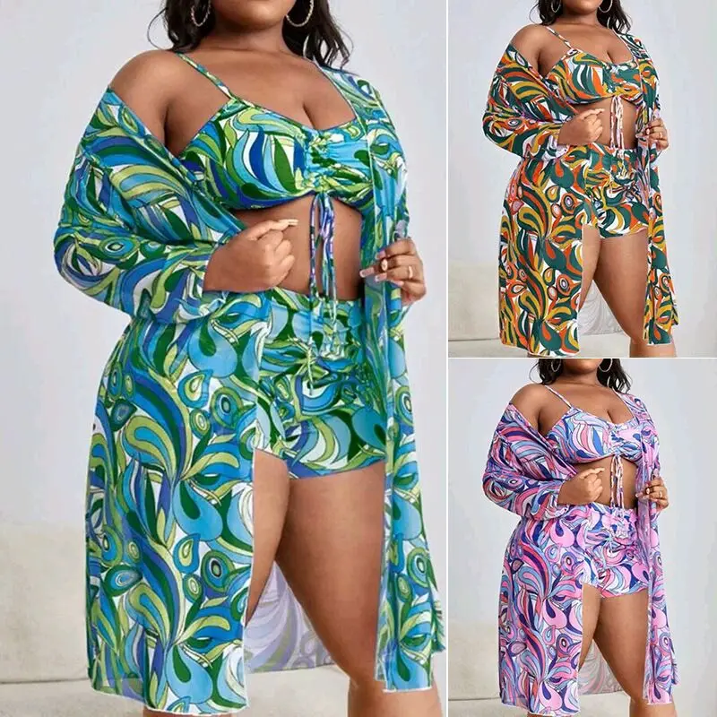 2025 Women's Swimsuit Plus Sizes Bikinis Sets Swimwear Chubby Large 3-Piece Bikini Bathing Suits Big Size Tankini Woman Clothing
2025 Women's Swimsuit Plus Sizes Bikinis Sets Swimwear Chubby Large 3-Piece Bikini Bathing Suits Big Size Tankini Woman Clothing