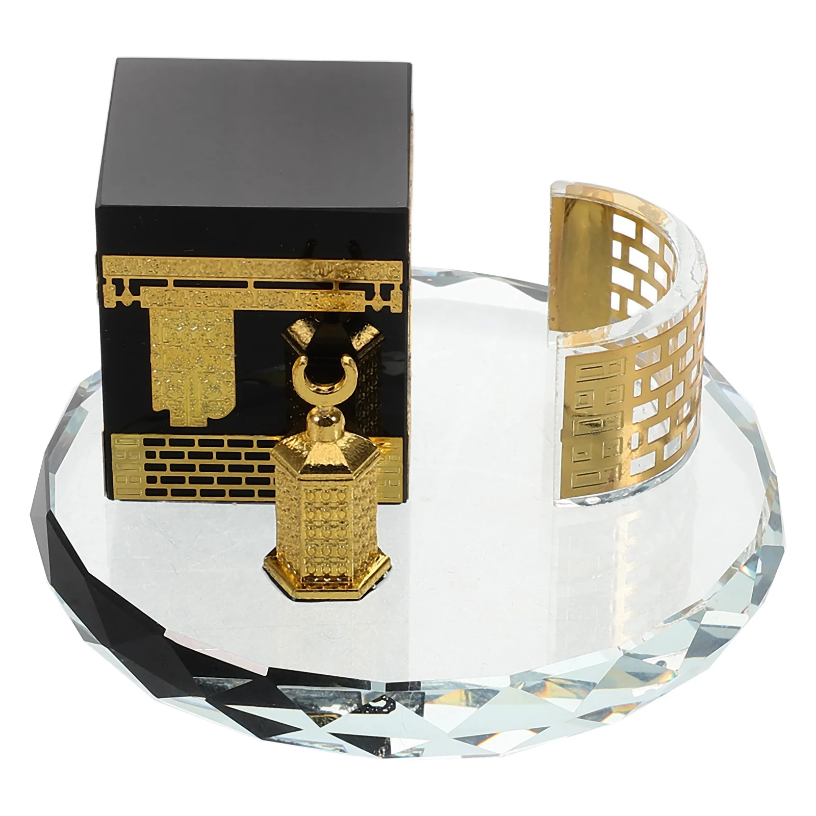Elegant Round Crystal Ornament Islamic Home Decor Showpiece for Table Shelf Saudi Arabia Crystal Model
Elegant Round Crystal Ornament Islamic Home Decor Showpiece for Table Shelf Saudi Arabia Crystal Model