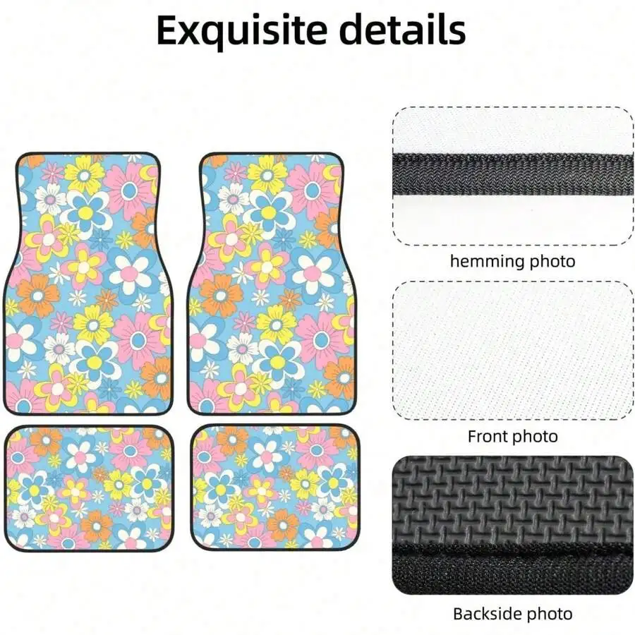 Vintage Floral Car Floor Mat Set 4 Piece Anti Slip For SUV Sedan Truck
Vintage Floral Car Floor Mat Set 4 Piece Anti Slip For SUV Sedan Truck