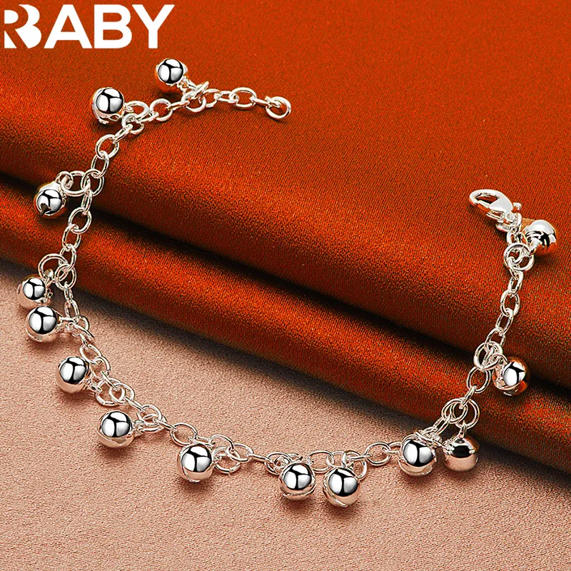 URBABY 925 Sterling Silver Bell Beads Bracelet For Women Fashion Original Design Charm Bracelets Chain Wedding Party Jewelry
URBABY 925 Sterling Silver Bell Beads Bracelet For Women Fashion Original Design Charm Bracelets Chain Wedding Party Jewelry