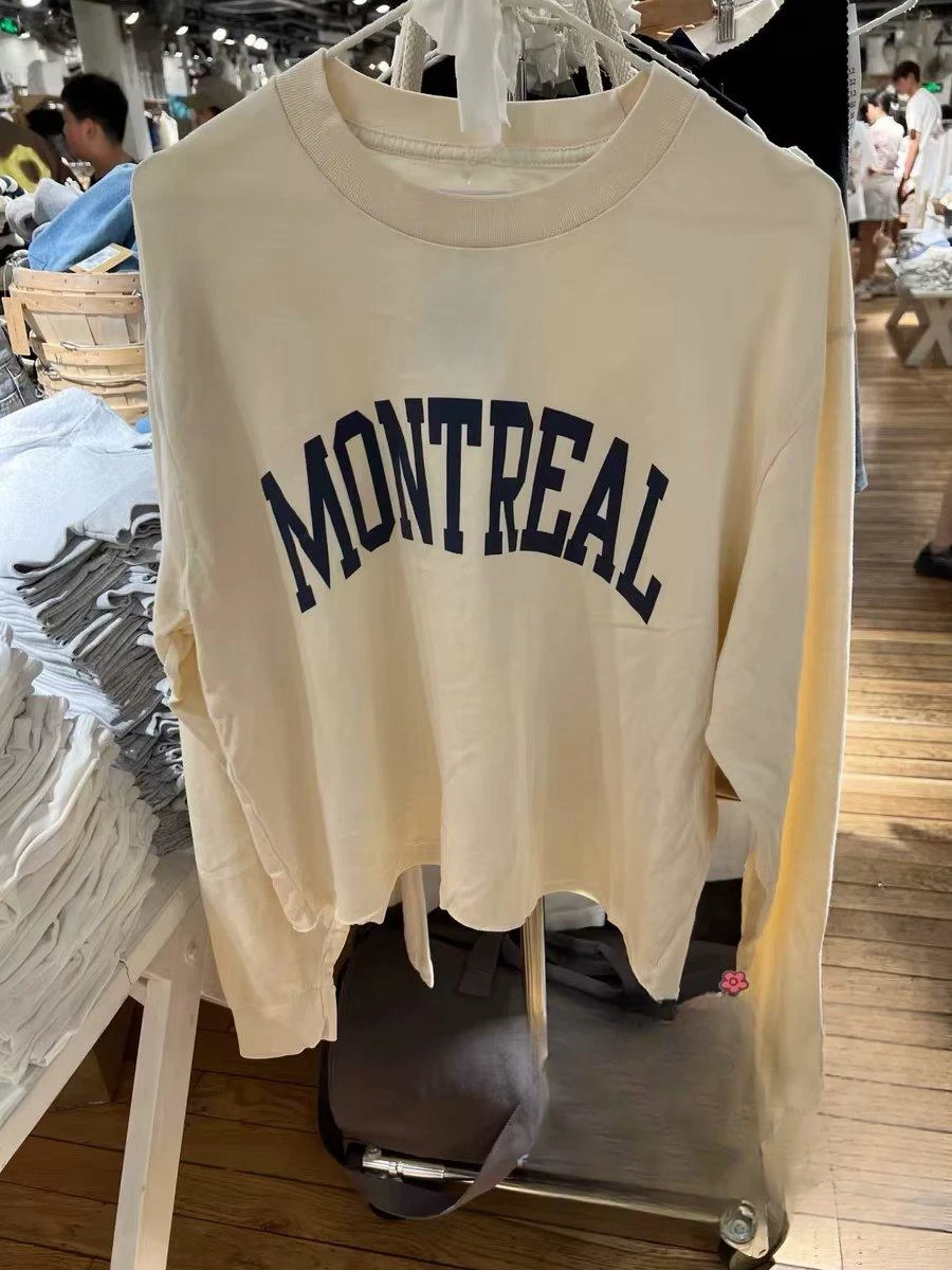 Футболка Brandy Girl BM New Round Ne Long Sve T-irt Montreal с принтом, свободного кроя, из хлопка, женская, повседневная, модная
Футболка Brandy Girl BM New Round Ne Long Sve T-irt Montreal с принтом, свободного кроя, из хлопка, женская, повседневная, модная