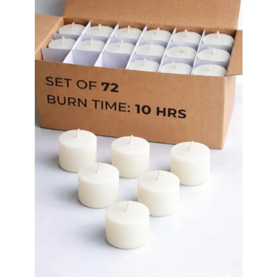 Votive Candles of - Unscented Smokeless Long Lasting Small Candle Set - Ideal for Home Decor, Spa, Special Occasions, Dinners a
Votive Candles of - Unscented Smokeless Long Lasting Small Candle Set - Ideal for Home Decor, Spa, Special Occasions, Dinners a