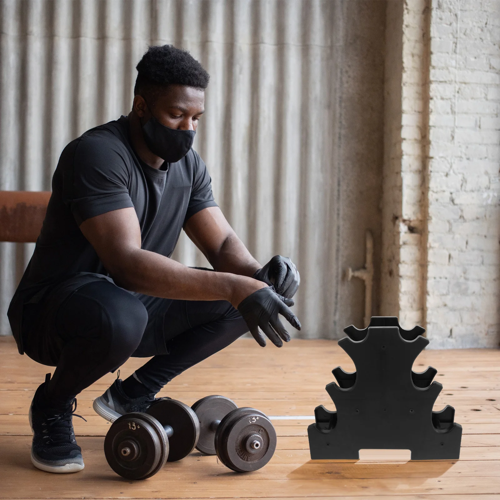 2pcs Three-Tiers Dumbbell Rack Black Plastic Storage Stand For Household Fitness Equipment Dumbbell Holder Weight Rack
2pcs Three-Tiers Dumbbell Rack Black Plastic Storage Stand For Household Fitness Equipment Dumbbell Holder Weight Rack