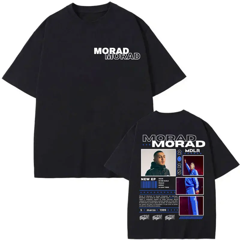 Rapper Morad M.D.L.R Tour 2025 T Shirt Harajuku Hip Hop Y2k Clothing Short Sleeve T-shirt Men Women Oversized Cotton T-shirts
Rapper Morad M.D.L.R Tour 2025 T Shirt Harajuku Hip Hop Y2k Clothing Short Sleeve T-shirt Men Women Oversized Cotton T-shirts