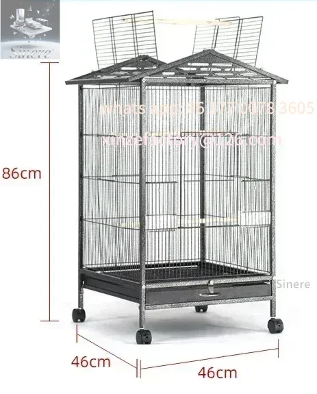 Customizable Luxury Large Villa Bird Cages Parrot Canary Breeding Metal Bird Cages Budgie Pet Hut Quail Jaula Pajaros Pet
Customizable Luxury Large Villa Bird Cages Parrot Canary Breeding Metal Bird Cages Budgie Pet Hut Quail Jaula Pajaros Pet