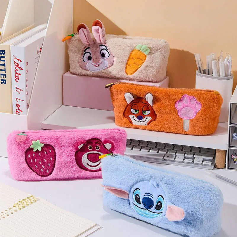 Disney Plush Pencil Case Cute Cartoon Judy Nick Lotso Stitch Pen Bag Large Capacity Stationery Pouch for Students Girls Gift
Disney Plush Pencil Case Cute Cartoon Judy Nick Lotso Stitch Pen Bag Large Capacity Stationery Pouch for Students Girls Gift