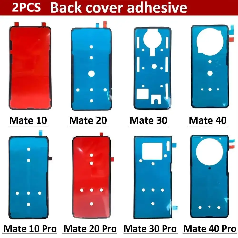 2PCS Adhesive Sticker Back Housing Battery Cover Tape Waterproof For Huawei Mate 10 20 20X 30 40 Pro 4G 5G
2PCS Adhesive Sticker Back Housing Battery Cover Tape Waterproof For Huawei Mate 10 20 20X 30 40 Pro 4G 5G