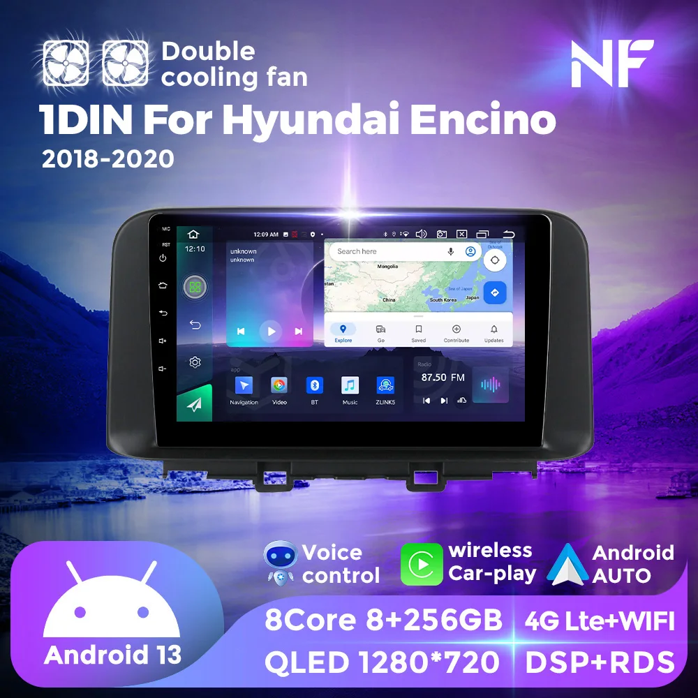 NF Dual Cooling Fan Android All in One For Hyundai Encino 2018 - 2020 Car Radio Multimedia Player GPS NAVI For Wireless Carplay
NF Dual Cooling Fan Android All in One For Hyundai Encino 2018 - 2020 Car Radio Multimedia Player GPS NAVI For Wireless Carplay
