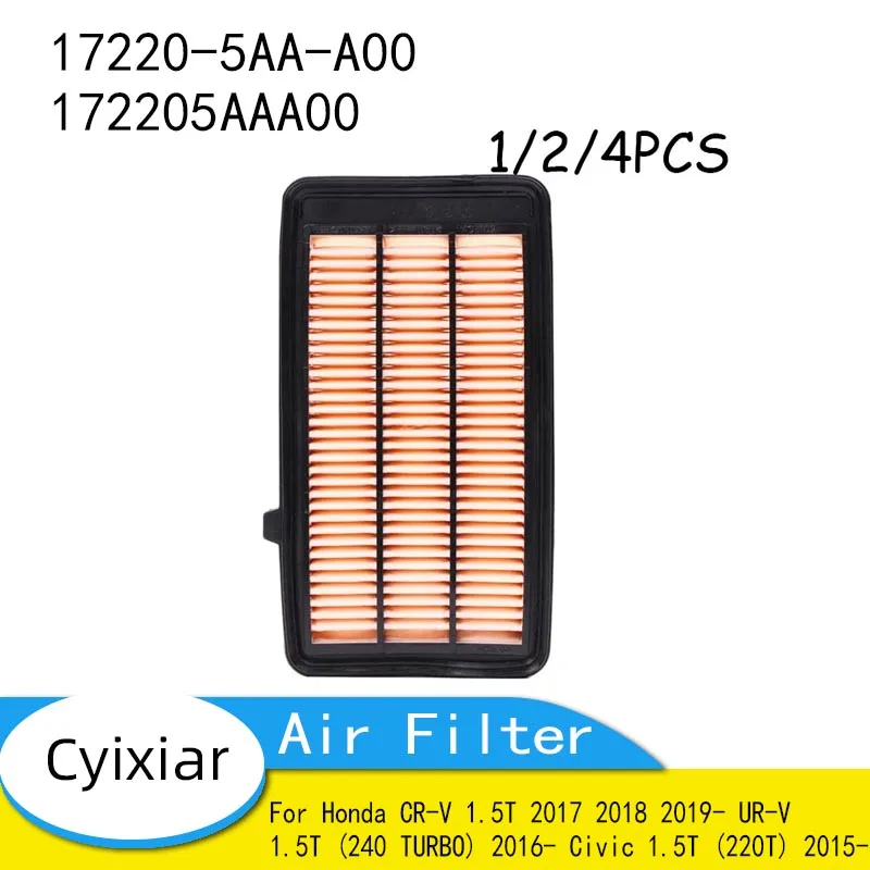 Воздушный фильтр для Honda CR-V 1,5 T 2017 2018-UR-V 2019 T (1,5 TURBO) 240-Civic 2016 T (1,5 T) 220-17220-5AA-A00 172205AAA00
Воздушный фильтр для Honda CR-V 1,5 T 2017 2018-UR-V 2019 T (1,5 TURBO) 240-Civic 2016 T (1,5 T) 220-17220-5AA-A00 172205AAA00