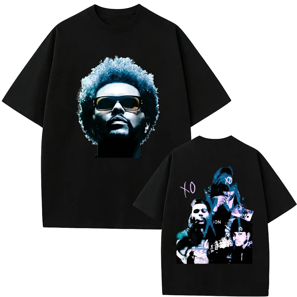Rapper The Weeknd Double Sided Print T-shirt Men Women Hip Hop Fashion Pop Music Streetwear Male Oversized Crewneck Tshirt Tops
Rapper The Weeknd Double Sided Print T-shirt Men Women Hip Hop Fashion Pop Music Streetwear Male Oversized Crewneck Tshirt Tops