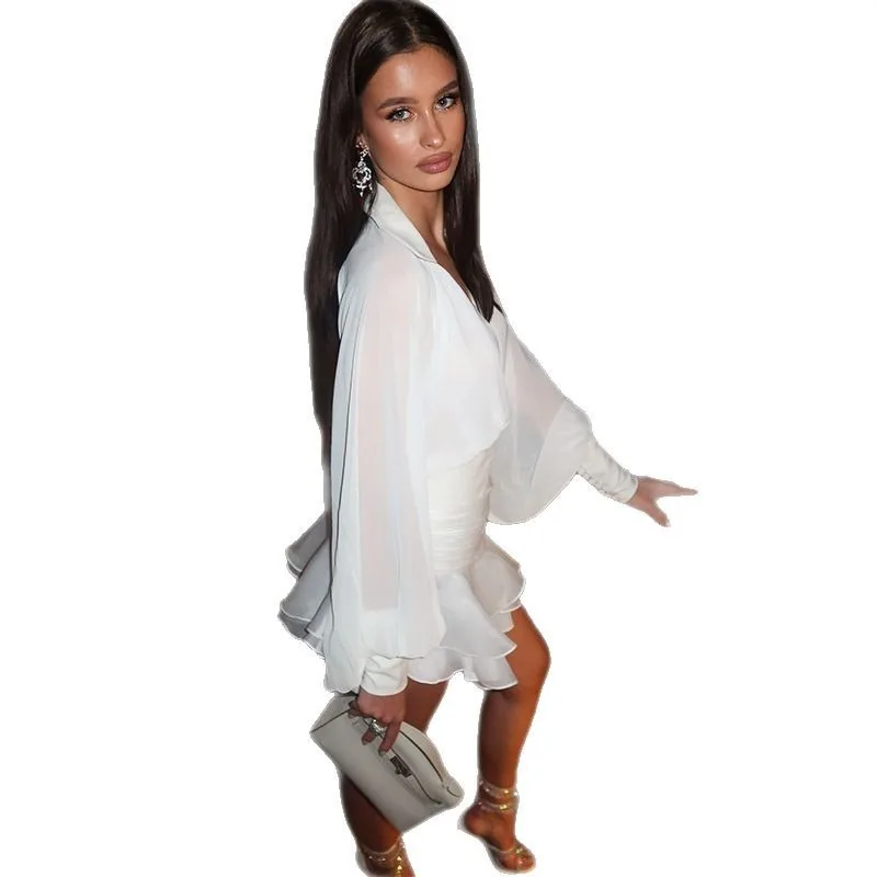 New Sweet Fresh Collar Lantern Sleeve High Waist Slimming Short Dress Summer New Arrival Women's Fashion Casual Mini Dress
New Sweet Fresh Collar Lantern Sleeve High Waist Slimming Short Dress Summer New Arrival Women's Fashion Casual Mini Dress