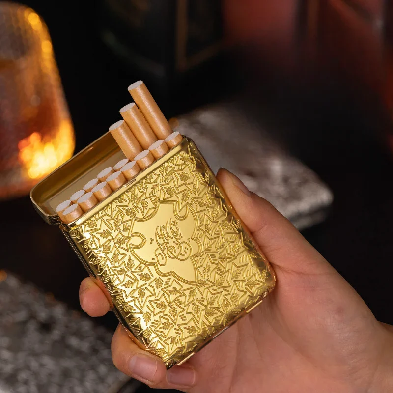 Men Metal Cigarette Case Vintage Cigarette Box Cigarette Holder Front Pocket Carrying Case
Men Metal Cigarette Case Vintage Cigarette Box Cigarette Holder Front Pocket Carrying Case