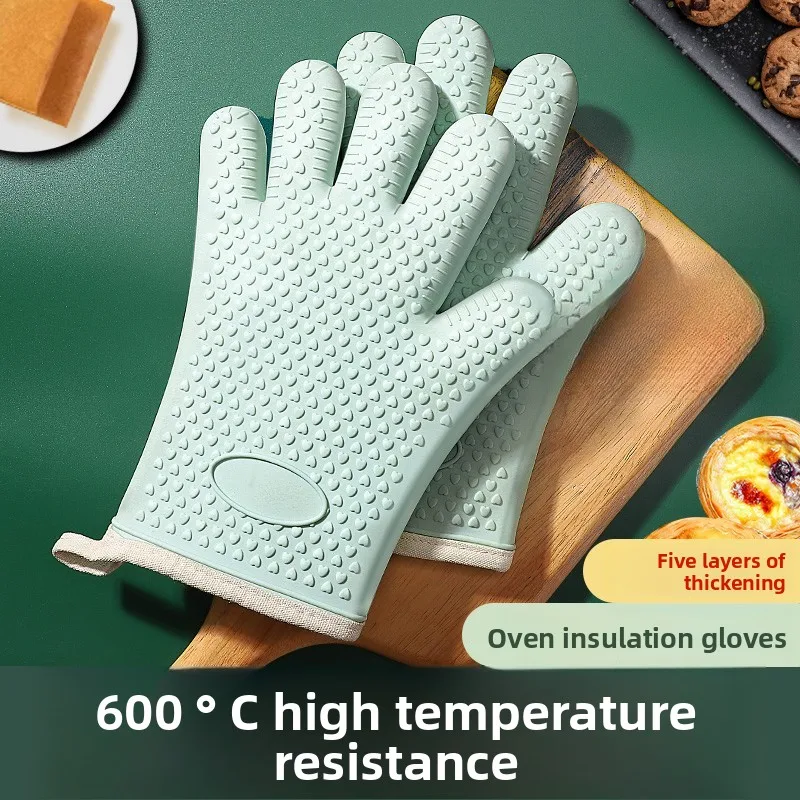 Anti scald gloves, heat-insulating, thickened oven, baking, high temperature resistant, anti slip, and heat-resistant
Anti scald gloves, heat-insulating, thickened oven, baking, high temperature resistant, anti slip, and heat-resistant