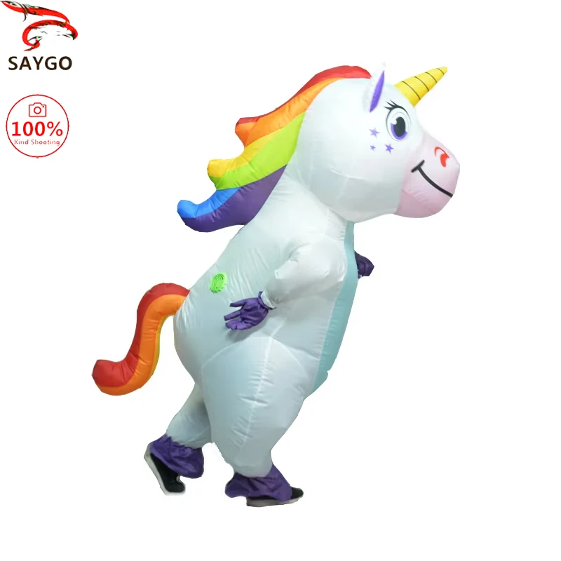 Inflatable Unicorn Costume Adult Kids Rainbow Halloween Costumes for Wommen Men Adult Carnival Mascot Purim Christmas Cosplay
Inflatable Unicorn Costume Adult Kids Rainbow Halloween Costumes for Wommen Men Adult Carnival Mascot Purim Christmas Cosplay