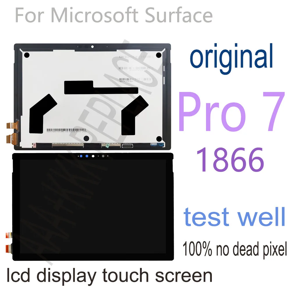 12,3 "Оригинальный ЖК-дисплей для Microsoft Surface Pro 7 1866, ЖК-дисплей кодирующий преобразователь сенсорного экрана в сборе для Surface Pro 7 Pro7 Lcd
12,3 "Оригинальный ЖК-дисплей для Microsoft Surface Pro 7 1866, ЖК-дисплей кодирующий преобразователь сенсорного экрана в сборе для Surface Pro 7 Pro7 Lcd