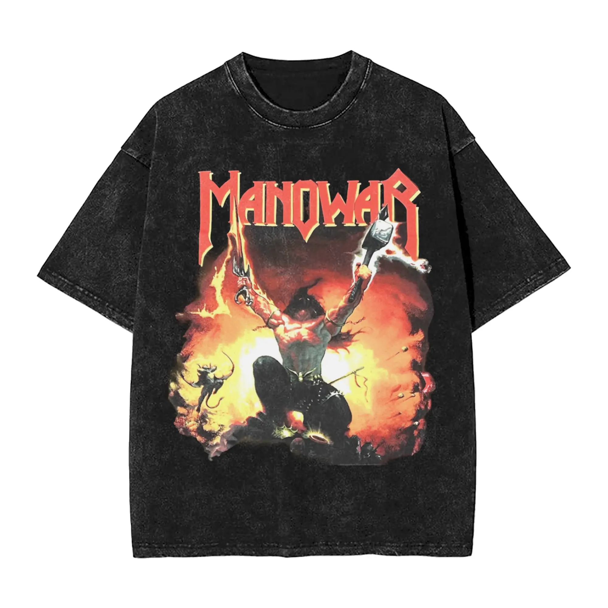 Летняя мытая футболка Manowar Heavy Rock Band Merch Harajuku, футболки для мужчин и женщин, футболки
Летняя мытая футболка Manowar Heavy Rock Band Merch Harajuku, футболки для мужчин и женщин, футболки