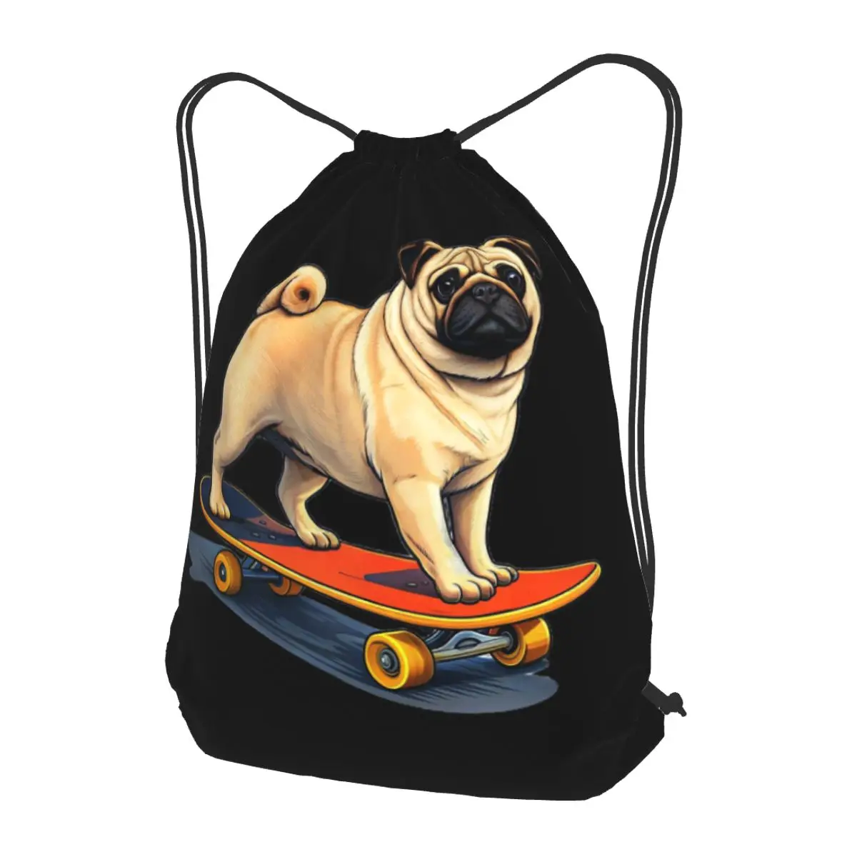 Pug Dog Backpacks Fashion Drawstring Bags Sports Bag Book Bags for Man Woman School
Pug Dog Backpacks Fashion Drawstring Bags Sports Bag Book Bags for Man Woman School