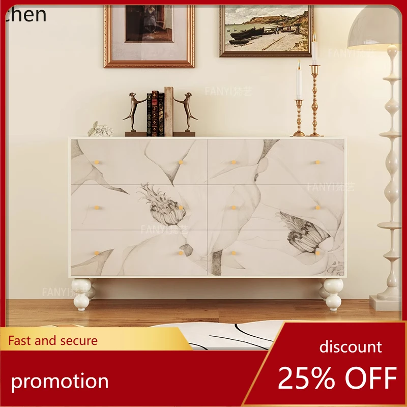 HT cream wind solid wood chest, bedroom, bedside drawer cabinet, entrance porch locker
HT cream wind solid wood chest, bedroom, bedside drawer cabinet, entrance porch locker