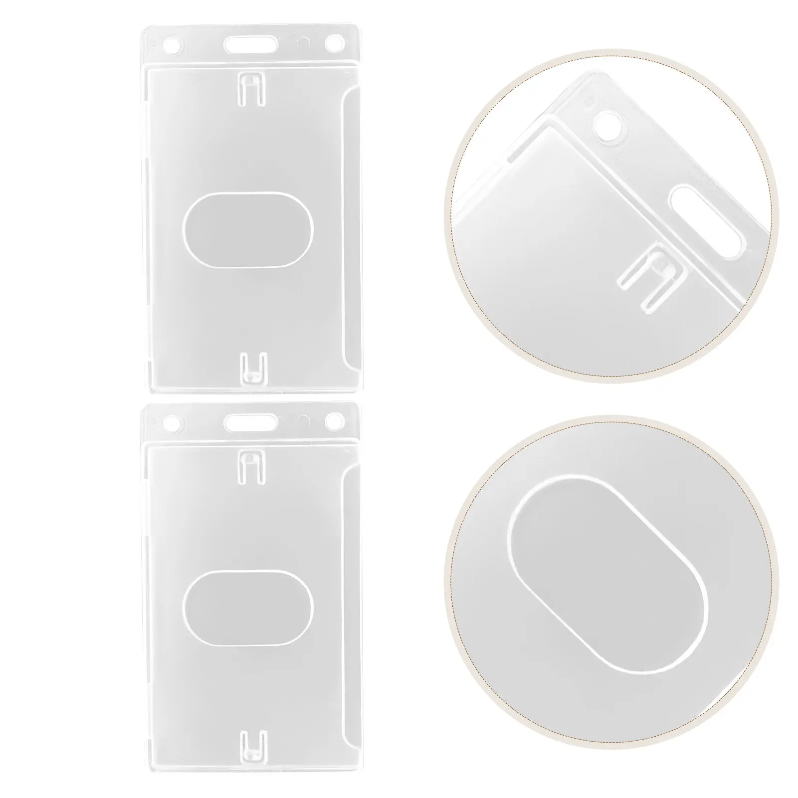15Pcs Transparent Card Sleeve Hard Plastic Id Badge Holder Clear Vertical Name Badge Protector for Workplace Hotel Exhibition
15Pcs Transparent Card Sleeve Hard Plastic Id Badge Holder Clear Vertical Name Badge Protector for Workplace Hotel Exhibition