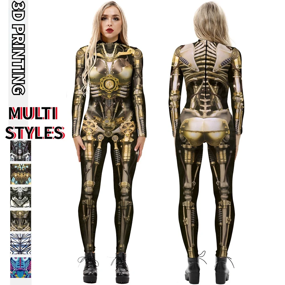 Adults Machine Armor Robot Punk 3D Digital Printing Halloween Cosplay Costumes Women Men Jumpsuit Party Role Play Outfit
Adults Machine Armor Robot Punk 3D Digital Printing Halloween Cosplay Costumes Women Men Jumpsuit Party Role Play Outfit