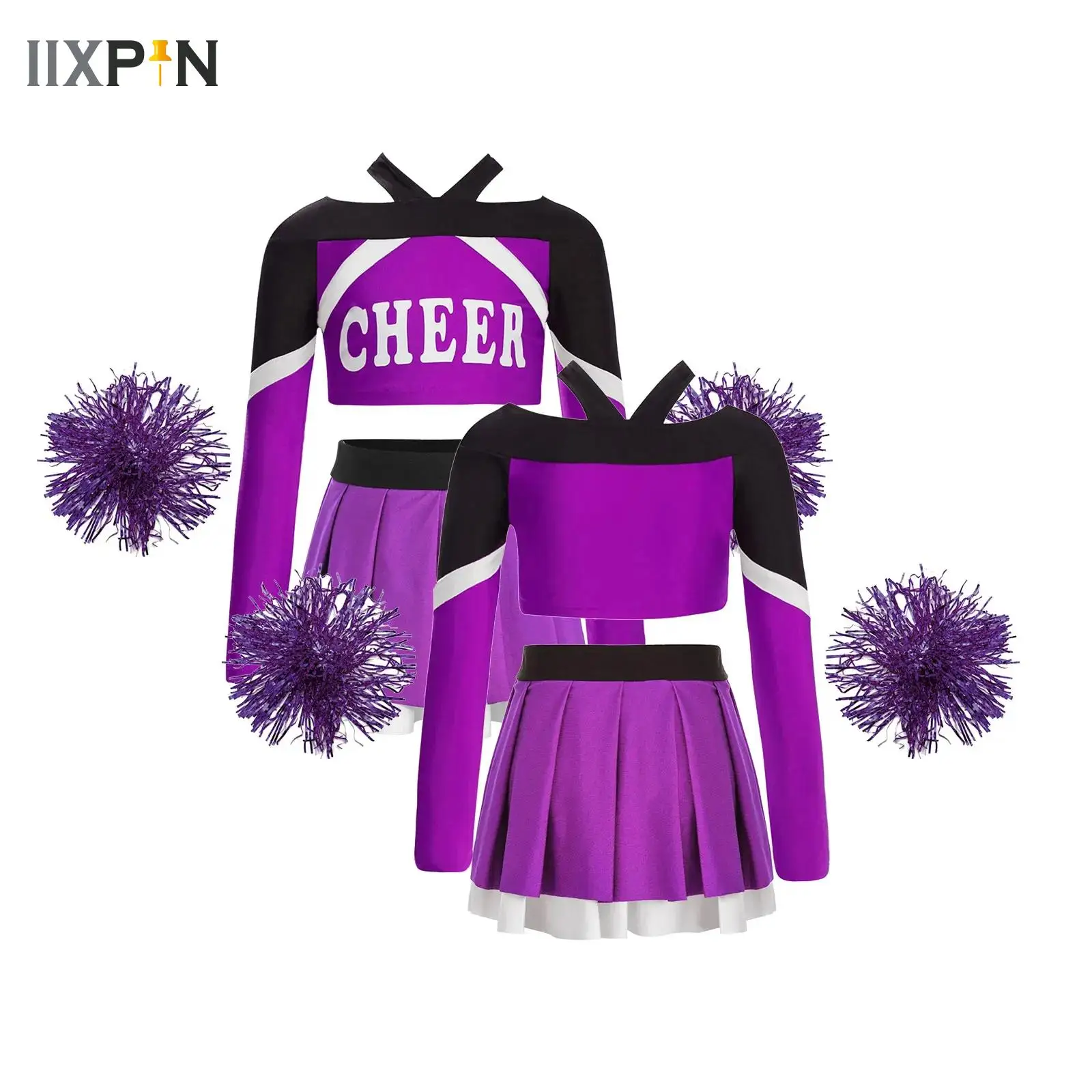 Kids Child Cosplay Cheerleader Costume Cheerleading Uniform Outfit Print Crop Top Skirt Flower Balls School Girls Dancewear Sets
Kids Child Cosplay Cheerleader Costume Cheerleading Uniform Outfit Print Crop Top Skirt Flower Balls School Girls Dancewear Sets