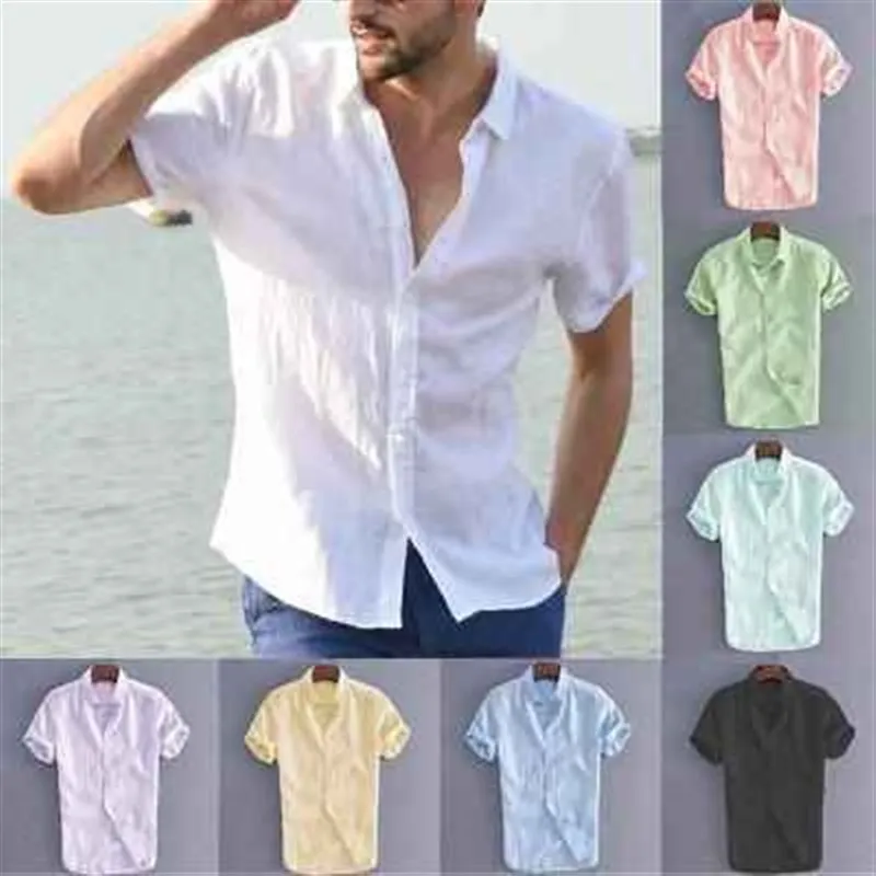 Men's Casual Pure Color Shirt Standard Fit Sun Protection Processed Linen Cotton Blend Short Sleeve Ice Sensation Ice Sensation
Men's Casual Pure Color Shirt Standard Fit Sun Protection Processed Linen Cotton Blend Short Sleeve Ice Sensation Ice Sensation