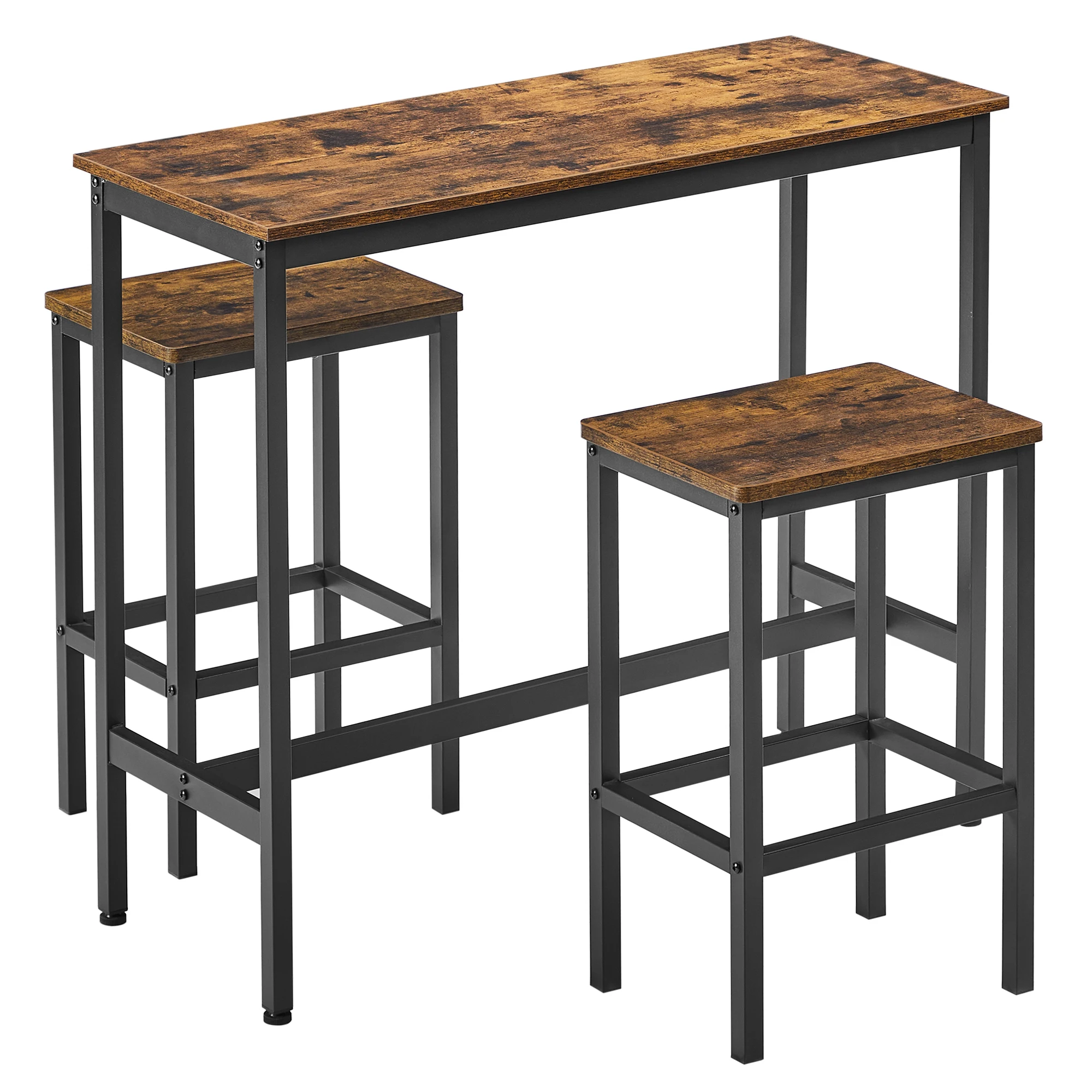 VASAGLE Dining Table Set, Bar Table And Chairs Set, Kitchen Bar Height Table With Stools Set Of 2, Steel Frame, Industrial, R
VASAGLE Dining Table Set, Bar Table And Chairs Set, Kitchen Bar Height Table With Stools Set Of 2, Steel Frame, Industrial, R