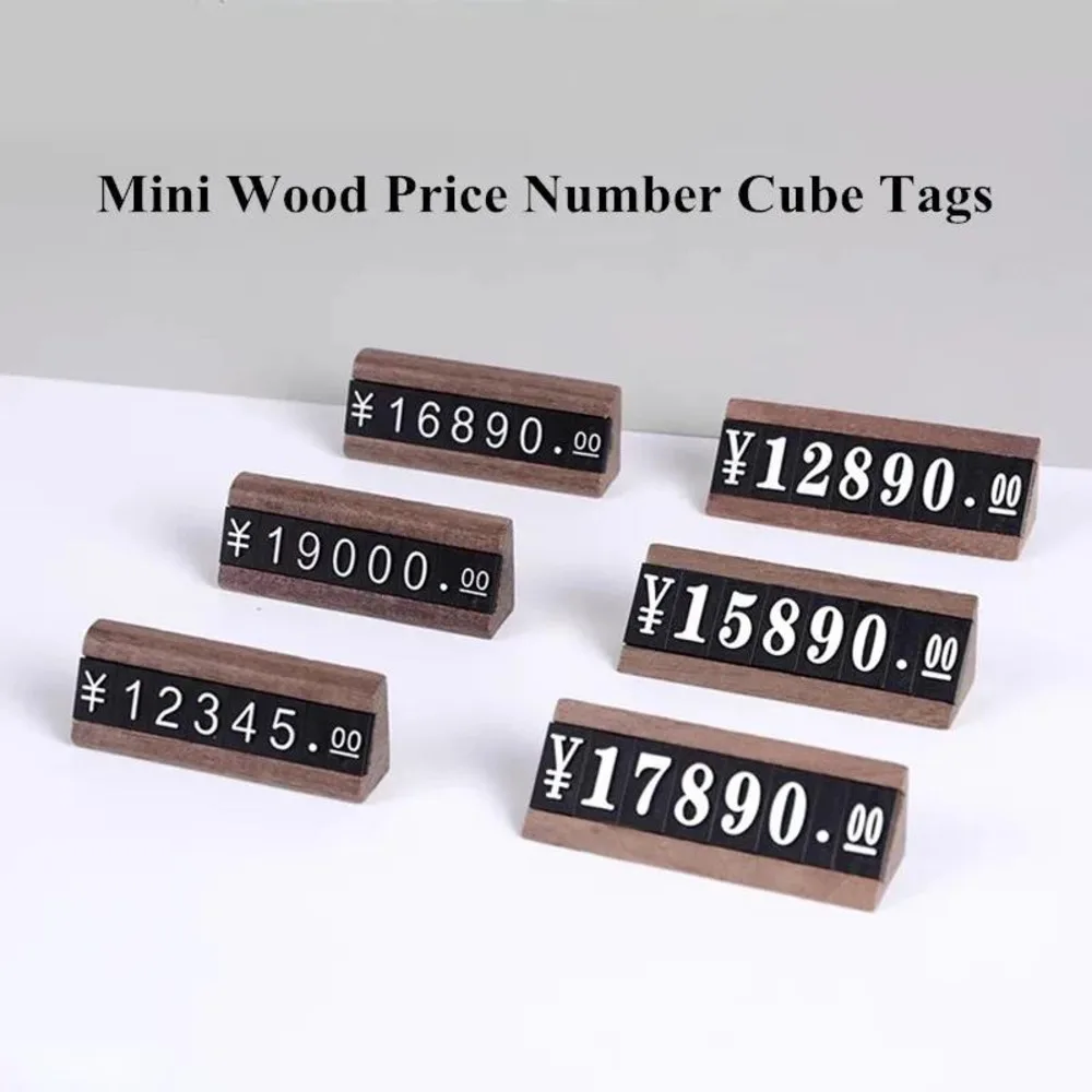 10 Sets / Box Jewelry Watch Shop Digital Plastic Wood Base Price Cubes Tag Small Price Label Paper Sign Holder Display Stand
10 Sets / Box Jewelry Watch Shop Digital Plastic Wood Base Price Cubes Tag Small Price Label Paper Sign Holder Display Stand