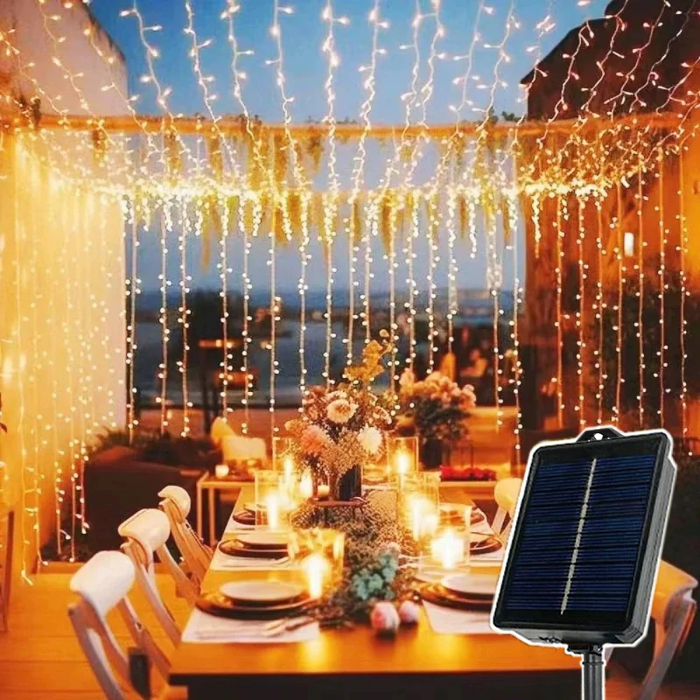 3/6M LED Fairy String Light Solar Curtain Light Outdoor Garland Christmas Decoration Garden Decor Garden Patio Backyard Decor
3/6M LED Fairy String Light Solar Curtain Light Outdoor Garland Christmas Decoration Garden Decor Garden Patio Backyard Decor