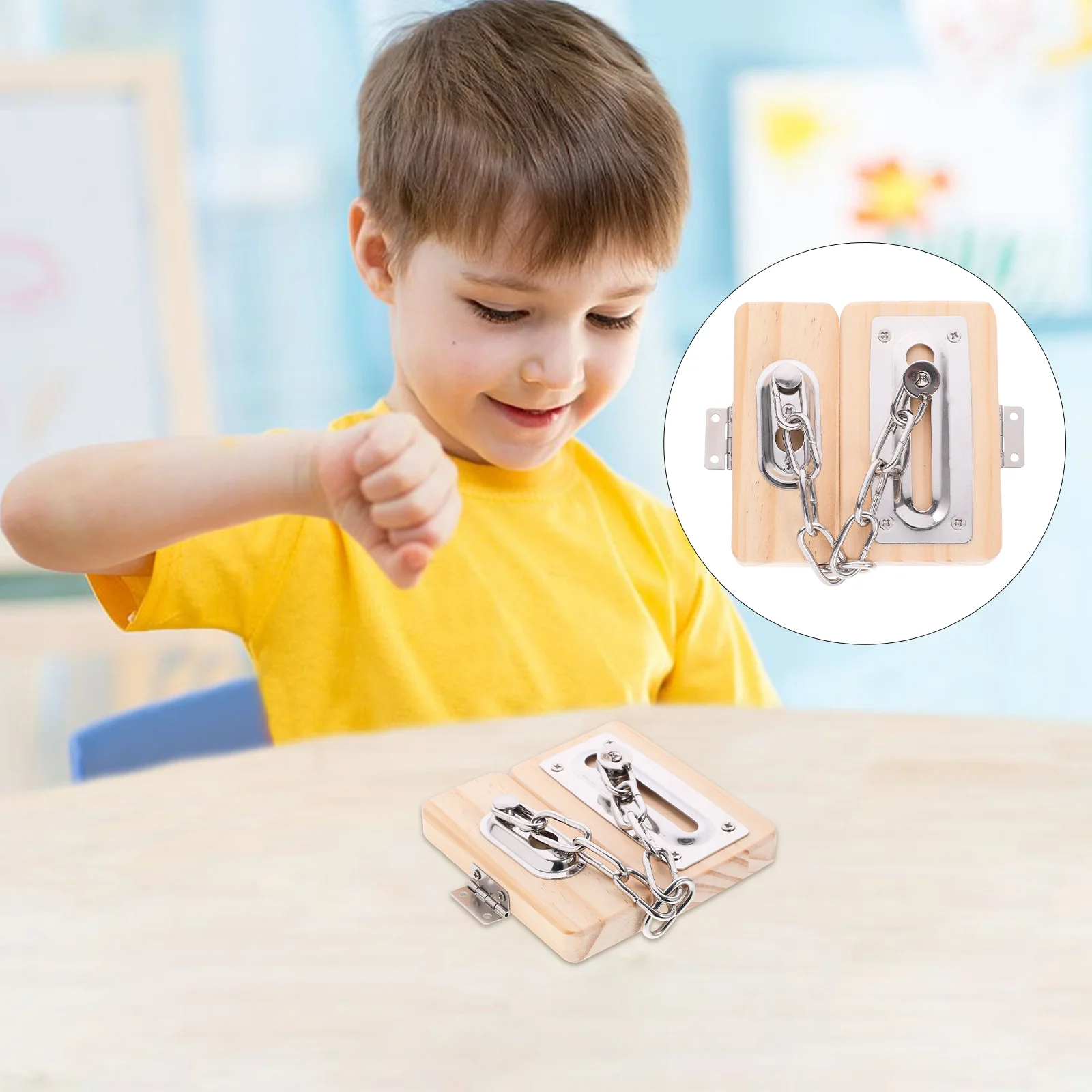 Busy Board Door Lock Kids Early Educational Toy Accessories Children Toddler Mini Toys
Busy Board Door Lock Kids Early Educational Toy Accessories Children Toddler Mini Toys